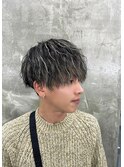 波巻きツイストスパイラルパーマ/フェザーパーマ/眉毛/メンズ