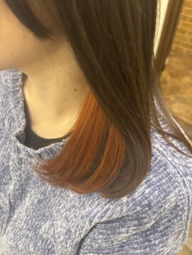 ベルポ(Bellpo) さりげないアクセントに♪インナーカラー×オレンジ☆個室/浦和