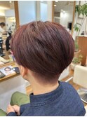 ブリーチなし！ボルドーレッド
