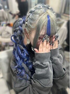 アイビー 新宿(IVY) 編みカチュサイドポニーテール