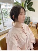 ミニショート。アッシュブラウン。