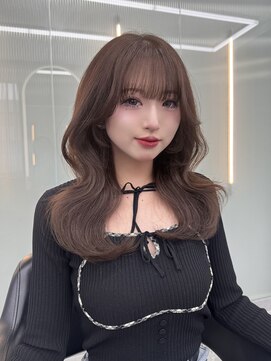 ボタン ハカタ(VOTAN hakata) 【中村珠梨】博多/マロンベージュ/韓国風巻き/顔周りカット