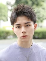 ベーア(Bar)&nbsp;短髪アップバングショートツーブロック刈り上げ爽やか