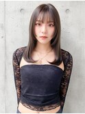 前髪あり/顔まわりウルフ/艶髪