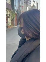 ピーシーズ(pieces)&nbsp;インナーパープル　ボブ