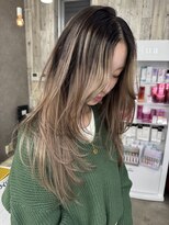 エゴル ナゴヤサカエ(ENGOL NAGOYA SAKAE)&nbsp;坂野貴哉シャドウルーツバレイヤージュ/ミルクティーベージュ