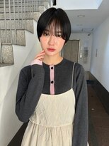 トリッカ シブヤ(TRICCA SHIBUYA) 黒髪ショート/マッシュ/前髪あり/小顔/透明感/束感/似合わせ