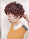 【morio 原宿】ニュアンスマッシュショートパーマ