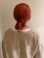 カンナ オーガニック ヘアデザイン(CANNA ORGANIC & HAIR DESIGN)&nbsp;レッドオレンジ簡単シニヨン