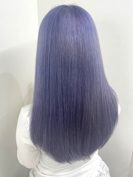 アース 市ヶ谷店(HAIR&MAKE EARTH) 10代20代30代◎ブリーチブルーラベンダー透明感