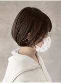 逗子葉山ショートボブミニボブ耳かけボブショートカット眉毛Y142