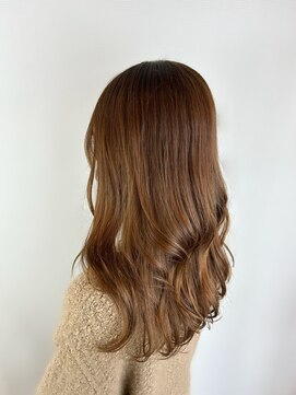ヘアデザイン アンジェロカフェ(Hair Design Angelo cafe) ブラウンカラー/セミロングスタイル/20代30代40代