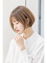 アンフィニー 銀座(ANFINI)&nbsp;前下がりショートボブ×透明感ベージュ