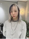 ミルクティーブロンド/ダークブルー/ワンホンレイヤー/レイヤー