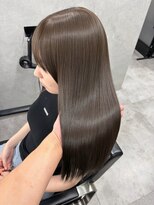 アーチーオオサカ 梅田中津(ARCHE-OSAKA)&nbsp;オリーブグレージュ/ブリーチなし/髪質改善/梅田美容室