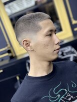 ルーツ(ROOTS) ボウズフェード×グレー