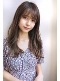 柔らか大人可愛いモカベージュ×ふんわりセミロング