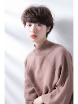 ヘアアンドデイスパ アグー(hair&dayspa AGU) 【横須賀中央 AGU】ひし形耳かけショートボブ