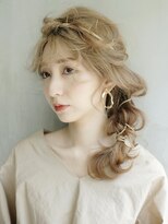 編みおろしアレンジ_ローライトスリークボブ厚めバング_57495