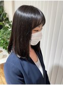 黒髪ミディアムボブ
