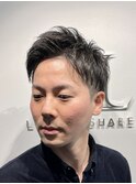 アップバングツーブロックビジネス王道スタイル/銀座<理容室>