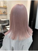 【ブリーチカラーハイトーン】ピンクラベンダーベージュ