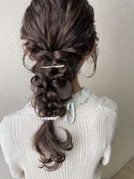 オウルヘアー(Owl hair) 編みおろし/ロング/結婚式/大人かわいい