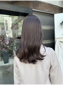 ☆透明感カラーグレージュカラーブリーチなしダブルカラー