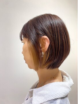 ネウィ ジャム 町田(newi JAM) イヤリングカラー/白髪染め/前下がりボブ