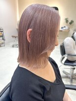 ヒビヲ(HIBIO)&nbsp;ショートボブハイトーンミルクティーベージュカラーダブルカラー