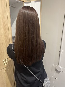 ローレンジウ(LOREN JU) 透明感髪質改善ベージュダブルカラーミルクティーグレージュ