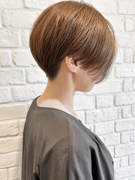 モリオ フロム ロンドン 成増店 【morio成増/ムラマツ】前髪なしベージュハンサムショート