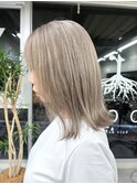 西区新町美容室★roots★白髪ぼかし★ミルクティーベージュ