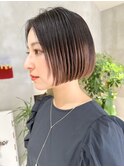 ショートミニボブひし形ショート大人可愛い20代30代40代50代