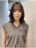 顔まわりレイヤー/くびれミディアム