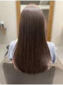 透明感のあるつやつや大人ブラウン