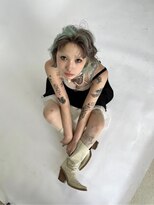 ペレ 梅田(PELE) ミディアムヘア/デザインカラー/フェイスフレーミング/梅田