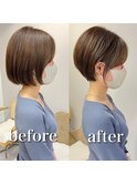 韓国風レイヤーカット髪質改善ダブルカラーハッシュカット