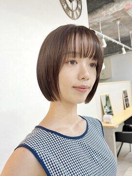 トト 船橋店(toto.) ☆ハイライトカラーくびれヘア奥行きショートレイヤーボブ[船橋]