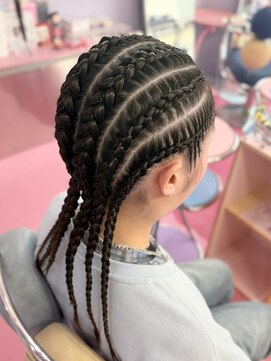 トミー(TOMMY) シンプル6本コーンロウ