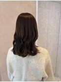 【中里恵梨】チョコレートブラウン/ケアカラー/10代/艶カラー
