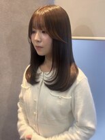 ミレバイジェニー (mirae by geny) 後れ毛カットとレイヤーカットで似合わせヘア r