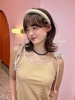 ボタン コロン 表参道 原宿(VOTAN COLON)&nbsp;女の子らしふわっとスタイリング♪ミディアムレイヤー♪.・