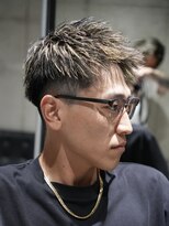 メッツ 原宿(METS) MEN'S/アップバング×ハイライト×フェード/短髪
