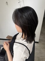 エトワ 中央店(etoi) 大分切りっぱなし韓国レイヤーボブタイトめ軽めボブ外はねボブ