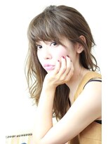 フェリシータ 総持寺店(felicita)&nbsp;【フェリシータ総持寺】　ひし形セミロングの耳掛けスタイル