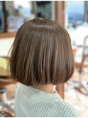 センターパート  ボブ
