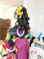 ロカット サロン(Roquat Salon)&nbsp;袴着付け　卒業式アレンジ【ヘアアレンジ　立川/立川南/袴】