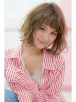 エルフォ(elfo)&nbsp;【elfo】脱ストレートミディアムボブ！パーマでスタイルチェンジ