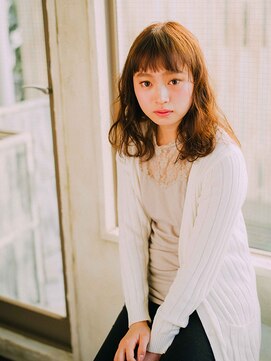 アラワラブルー(arrawarra blue) キュートな前髪ありミディアム/20代/30代/40代/50代/倉敷/南町